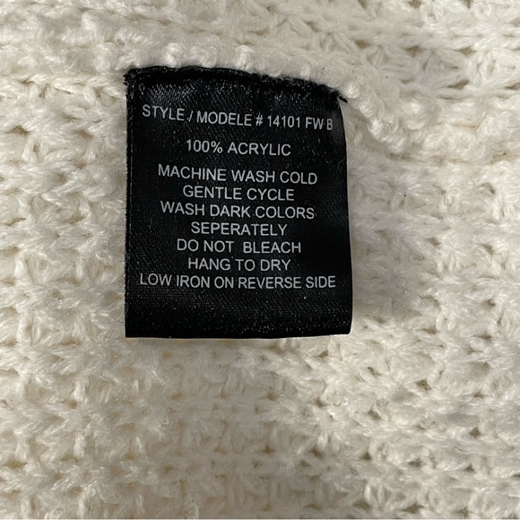 Majora White Cowl Neck Sweater Size Small - Picture 12 of 15